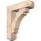 Ekena Millwork Merced Craftsman Smooth Bracket w/ Offset Brace, Douglas Fir, 7 1/2"W x 28"D x 32"H BKT0806X28X32MRC04SDF - alternate 1